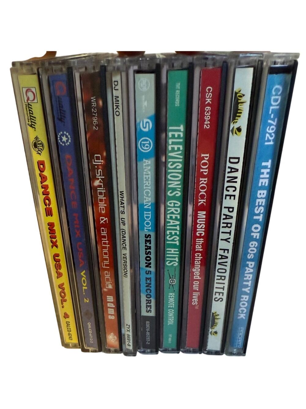 90's 00's Various Mix CD Album Bundle - 9 CD's - Dance, TV Hits, American Idol